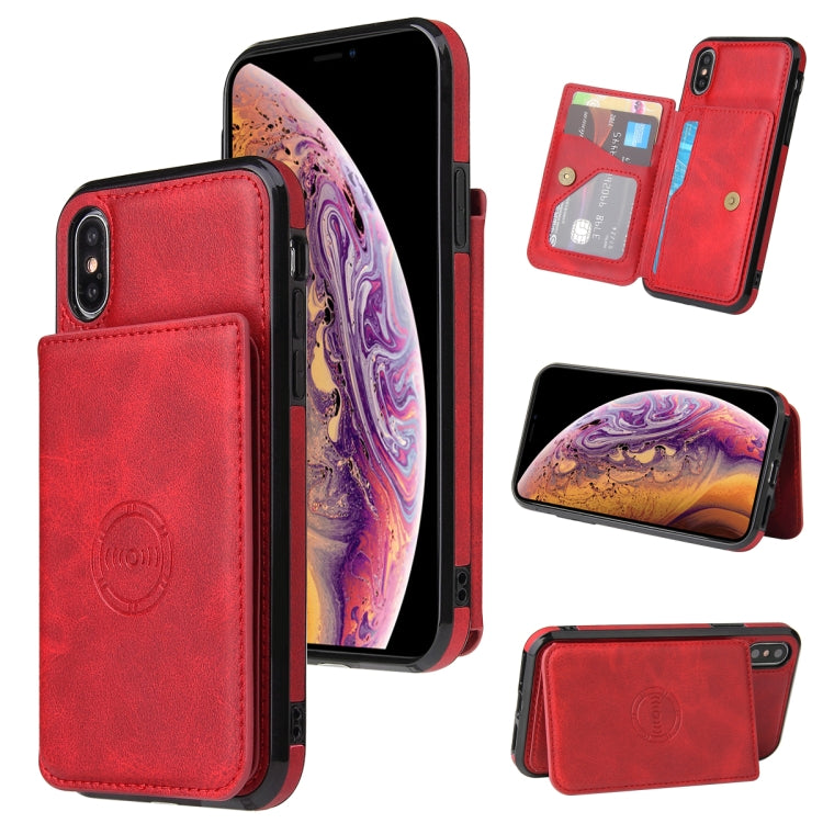 Calf Texture Magnetic Case, For iPhone SE 2022 / SE 2020 / 8 / 7, For iPhone 8 Plus / 7 Plus, For iPhone XS Max, For iPhone XS / X, For iPhone XR