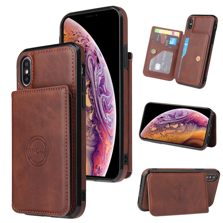 Calf Texture Magnetic Case, For iPhone SE 2022 / SE 2020 / 8 / 7, For iPhone 8 Plus / 7 Plus, For iPhone XS Max, For iPhone XS / X, For iPhone XR