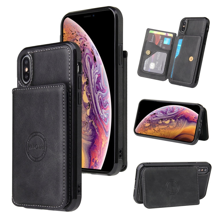 Calf Texture Magnetic Case, For iPhone SE 2022 / SE 2020 / 8 / 7, For iPhone 8 Plus / 7 Plus, For iPhone XS Max, For iPhone XS / X, For iPhone XR