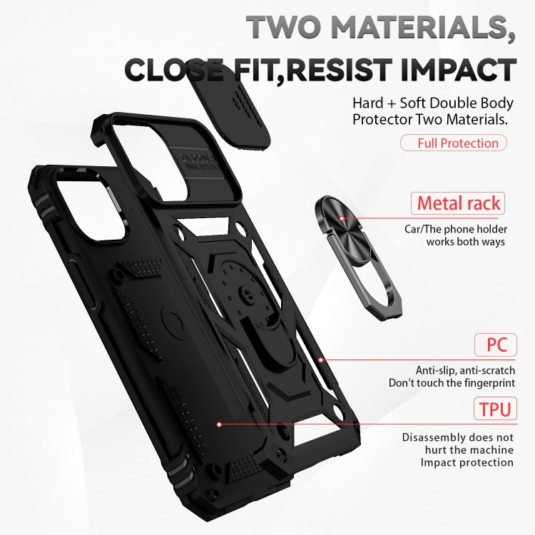 Sliding Camshield Holder Phone Case, For iPhone 13 mini, For iPhone 13, For iPhone 13 Pro, For iPhone 13 Pro Max, For iPhone 12 / 12 Pro, For iPhone 12 Pro Max, For iPhone 11