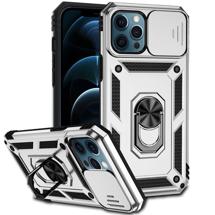 Sliding Camshield Holder Phone Case, For iPhone 13 mini, For iPhone 13, For iPhone 13 Pro, For iPhone 13 Pro Max, For iPhone 12 / 12 Pro, For iPhone 12 Pro Max, For iPhone 11