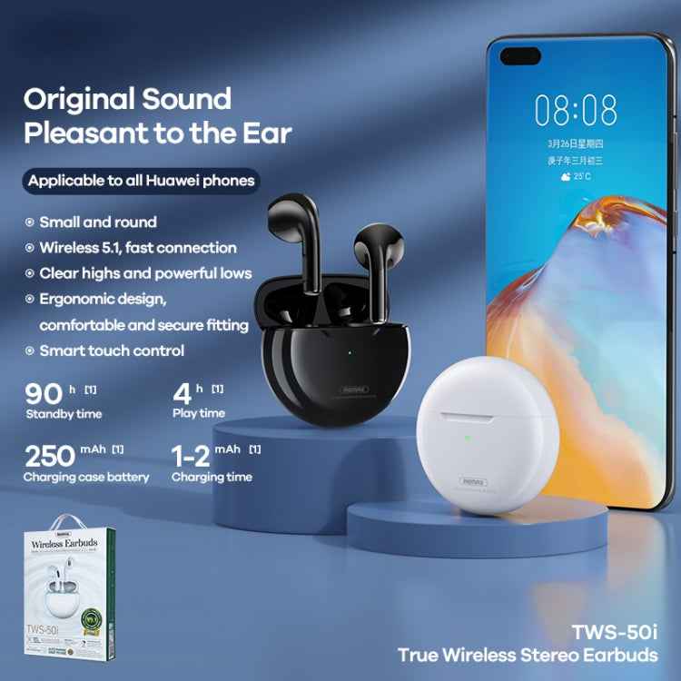 REMAX TWS-50i True Wireless Stereo Bluetooth Earphone