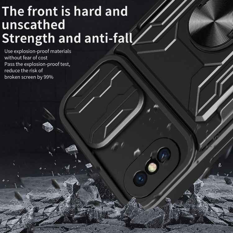 Sliding Camshield Card Phone Case, For iPhone X / XS, For iPhone XR, For iPhone XS Max, For iPhone 7 / 8 / SE 2022 / SE 2020, For iPhone 7 Plus / 8 Plus