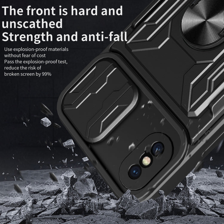 Sliding Camshield Card Phone Case, For iPhone X / XS, For iPhone XR, For iPhone XS Max, For iPhone 7 / 8 / SE 2022 / SE 2020, For iPhone 7 Plus / 8 Plus