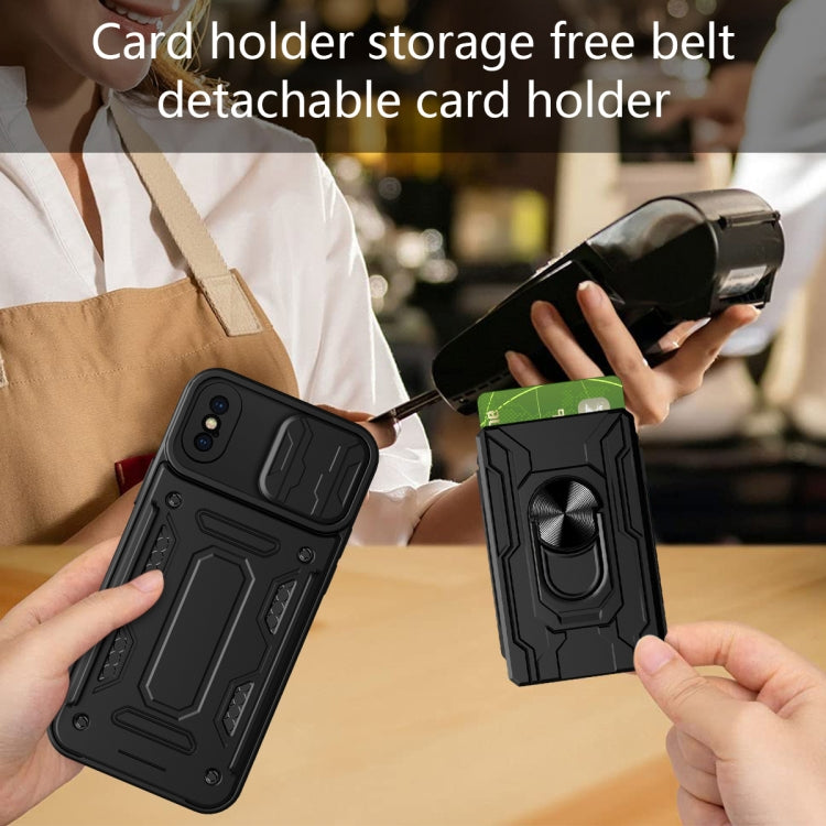 Sliding Camshield Card Phone Case, For iPhone X / XS, For iPhone XR, For iPhone XS Max, For iPhone 7 / 8 / SE 2022 / SE 2020, For iPhone 7 Plus / 8 Plus