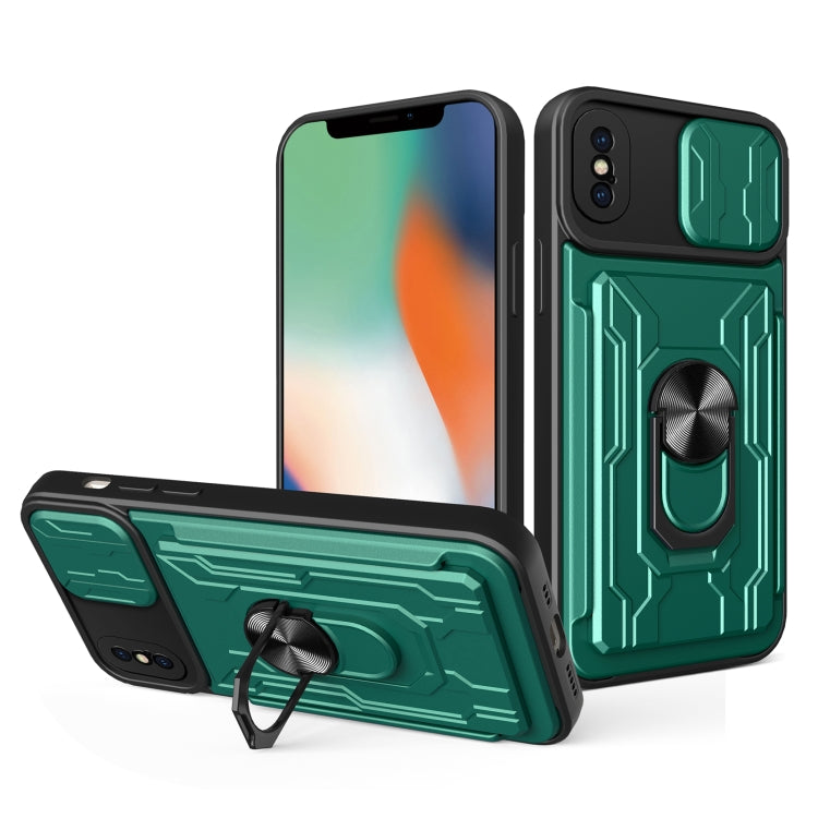 Sliding Camshield Card Phone Case, For iPhone X / XS, For iPhone XR, For iPhone XS Max, For iPhone 7 / 8 / SE 2022 / SE 2020, For iPhone 7 Plus / 8 Plus