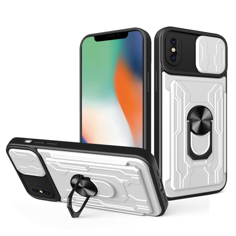 Sliding Camshield Card Phone Case, For iPhone X / XS, For iPhone XR, For iPhone XS Max, For iPhone 7 / 8 / SE 2022 / SE 2020, For iPhone 7 Plus / 8 Plus
