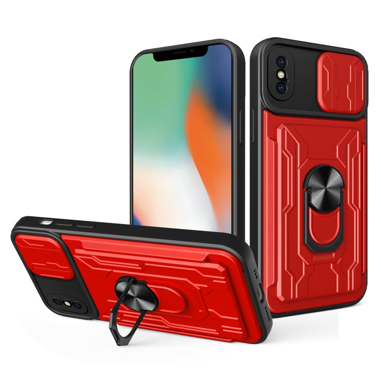 Sliding Camshield Card Phone Case, For iPhone X / XS, For iPhone XR, For iPhone XS Max, For iPhone 7 / 8 / SE 2022 / SE 2020, For iPhone 7 Plus / 8 Plus