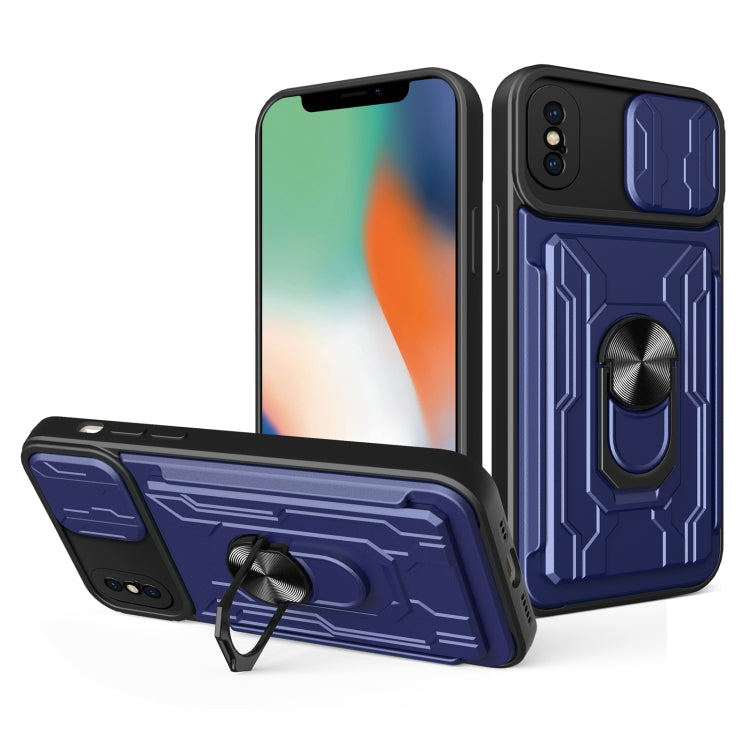 Sliding Camshield Card Phone Case, For iPhone X / XS, For iPhone XR, For iPhone XS Max, For iPhone 7 / 8 / SE 2022 / SE 2020, For iPhone 7 Plus / 8 Plus