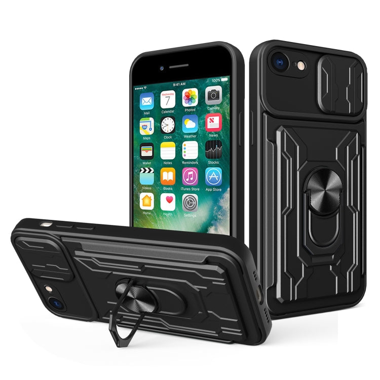 Sliding Camshield Card Phone Case, For iPhone X / XS, For iPhone XR, For iPhone XS Max, For iPhone 7 / 8 / SE 2022 / SE 2020, For iPhone 7 Plus / 8 Plus