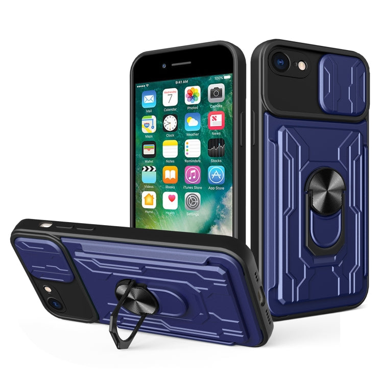 Sliding Camshield Card Phone Case, For iPhone X / XS, For iPhone XR, For iPhone XS Max, For iPhone 7 / 8 / SE 2022 / SE 2020, For iPhone 7 Plus / 8 Plus