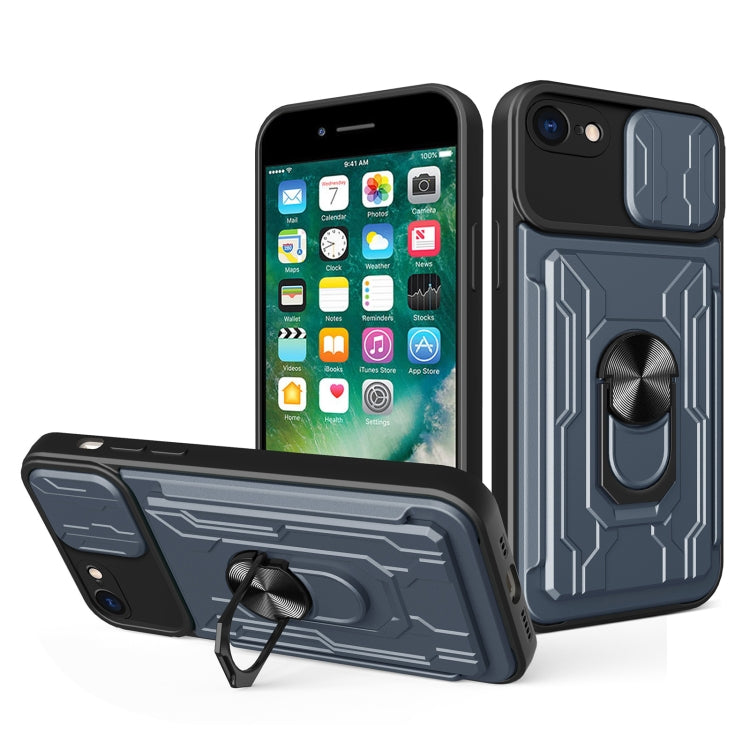 Sliding Camshield Card Phone Case, For iPhone X / XS, For iPhone XR, For iPhone XS Max, For iPhone 7 / 8 / SE 2022 / SE 2020, For iPhone 7 Plus / 8 Plus