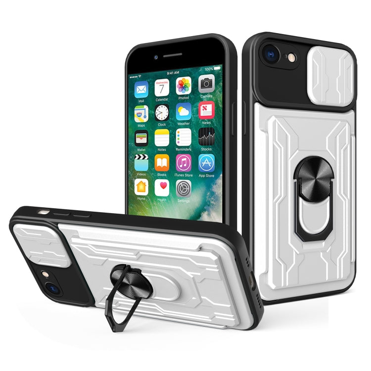 Sliding Camshield Card Phone Case, For iPhone X / XS, For iPhone XR, For iPhone XS Max, For iPhone 7 / 8 / SE 2022 / SE 2020, For iPhone 7 Plus / 8 Plus
