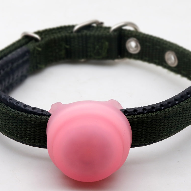 Pet Collar Anti-Lost Location Tracker Silicone Protective Case with Light For AirTag 2nd Gen / AirTag 1st Gen