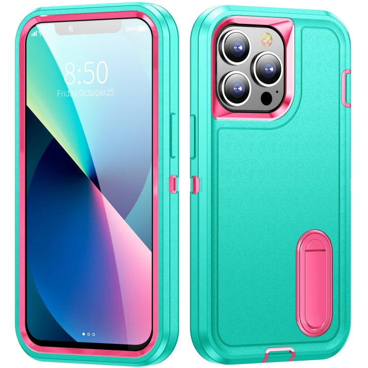 3 in 1 Rugged Holder Phone Case, For iPhone 13, For iPhone 13 Pro, For iPhone 13 Pro Max, For iPhone 12 / 12 Pro, For iPhone 12 Pro Max, For iPhone 11