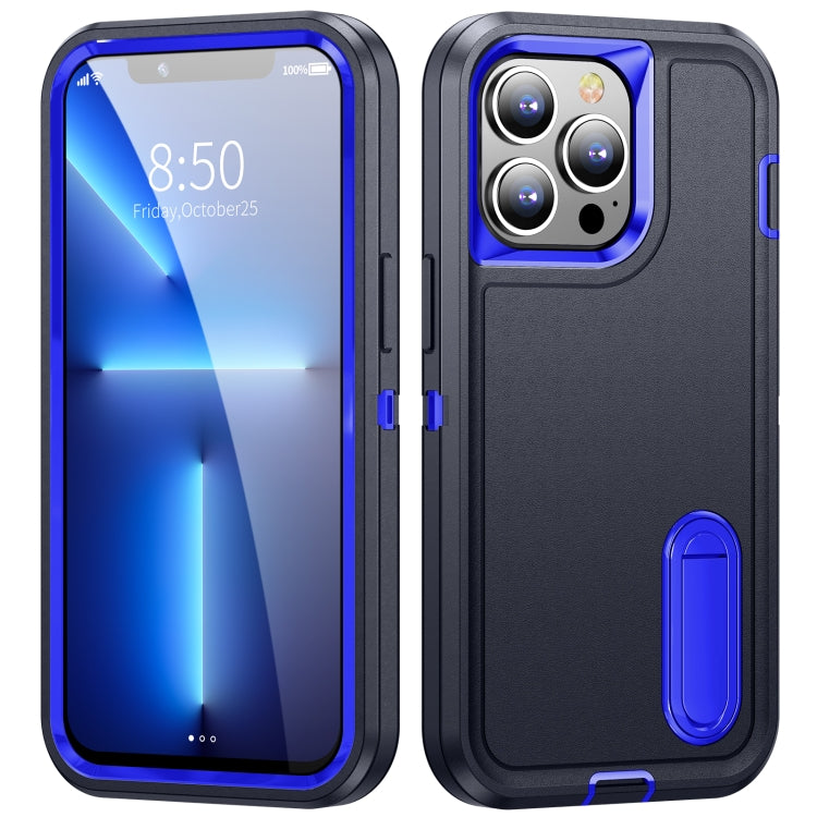 3 in 1 Rugged Holder Phone Case, For iPhone 13, For iPhone 13 Pro, For iPhone 13 Pro Max, For iPhone 12 / 12 Pro, For iPhone 12 Pro Max, For iPhone 11