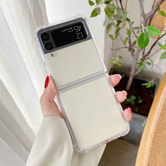 For Samsung Galaxy Z Flip4 Transparent TPU Shockproof Phone Case