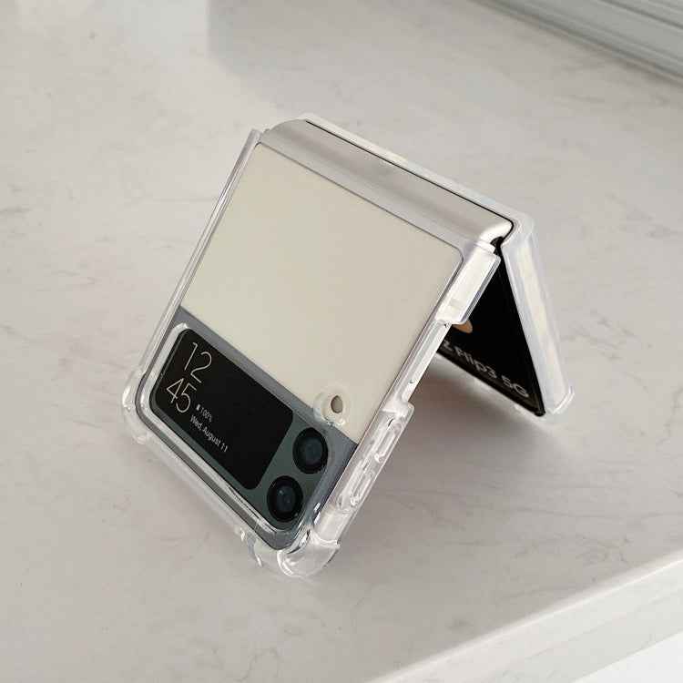 For Samsung Galaxy Z Flip4 Transparent TPU Shockproof Phone Case