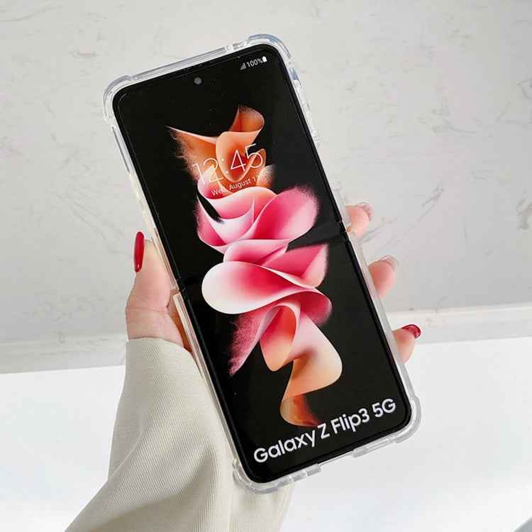 For Samsung Galaxy Z Flip4 Transparent TPU Shockproof Phone Case