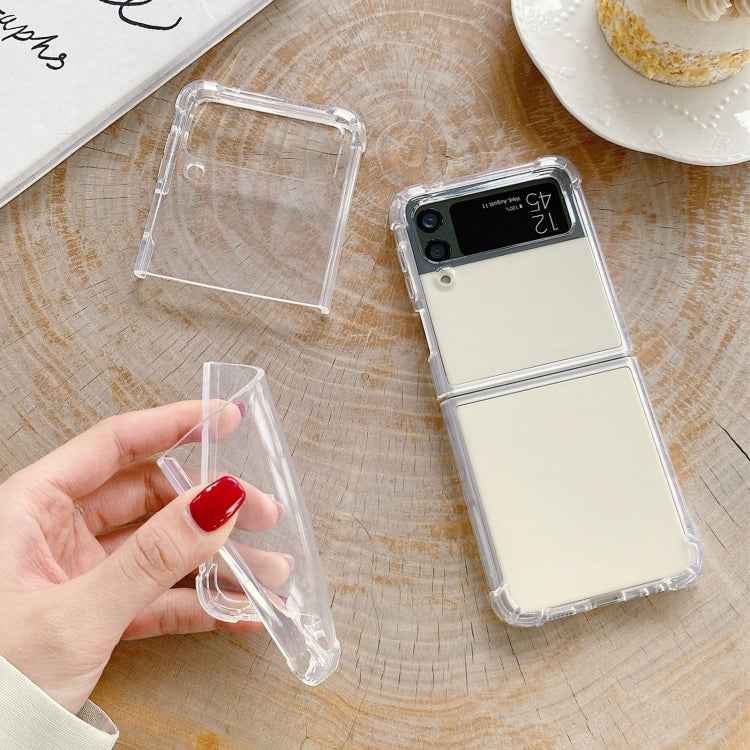 For Samsung Galaxy Z Flip4 Transparent TPU Shockproof Phone Case