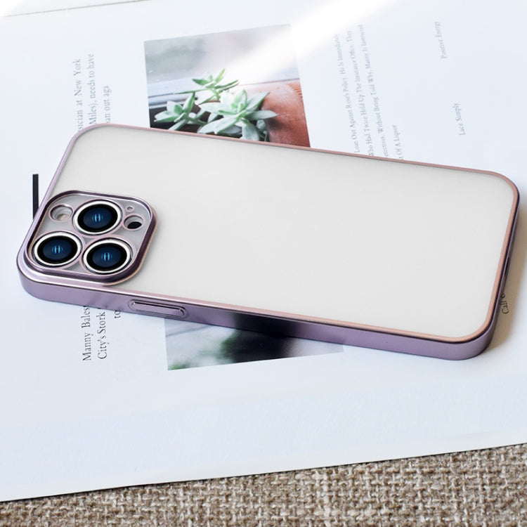 KSTDESIGN Wing Plating Series Semi-transparent Frosted Phone Case, For iPhone 12, For iPhone 12 Pro, For iPhone 12 Pro Max, For iPhone 13, For iPhone 13 Pro, For iPhone 13 Pro Max