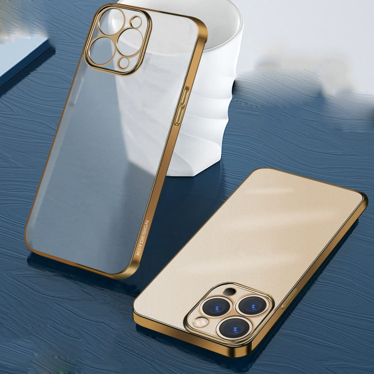 KSTDESIGN Wing Plating Series Semi-transparent Frosted Phone Case, For iPhone 12, For iPhone 12 Pro, For iPhone 12 Pro Max, For iPhone 13, For iPhone 13 Pro, For iPhone 13 Pro Max