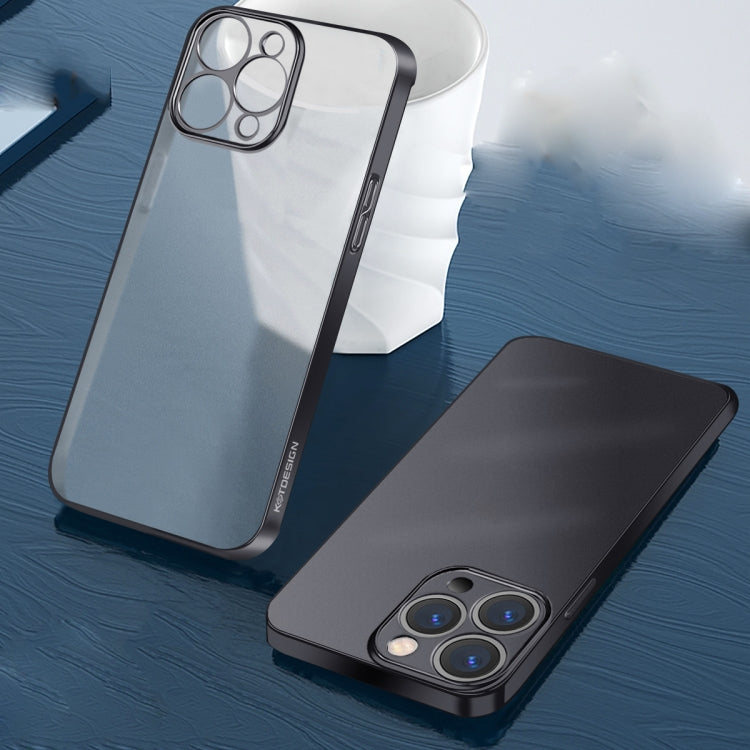 KSTDESIGN Wing Plating Series Semi-transparent Frosted Phone Case, For iPhone 12, For iPhone 12 Pro, For iPhone 12 Pro Max, For iPhone 13, For iPhone 13 Pro, For iPhone 13 Pro Max