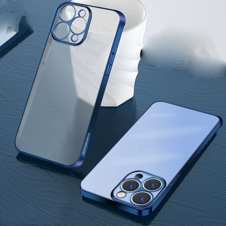 KSTDESIGN Wing Plating Series Semi-transparent Frosted Phone Case, For iPhone 12, For iPhone 12 Pro, For iPhone 12 Pro Max, For iPhone 13, For iPhone 13 Pro, For iPhone 13 Pro Max