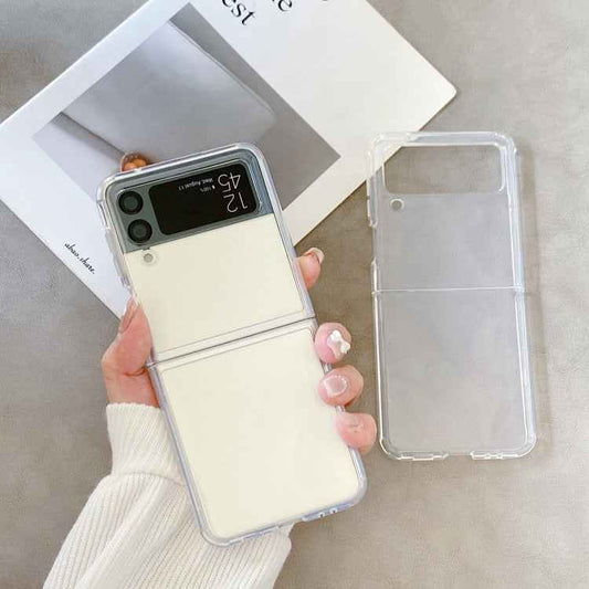 For Samsung Galaxy Z Flip4 Round Edge TPU Folding Phone Case