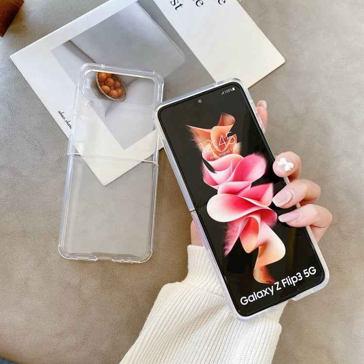 For Samsung Galaxy Z Flip4 Round Edge TPU Folding Phone Case
