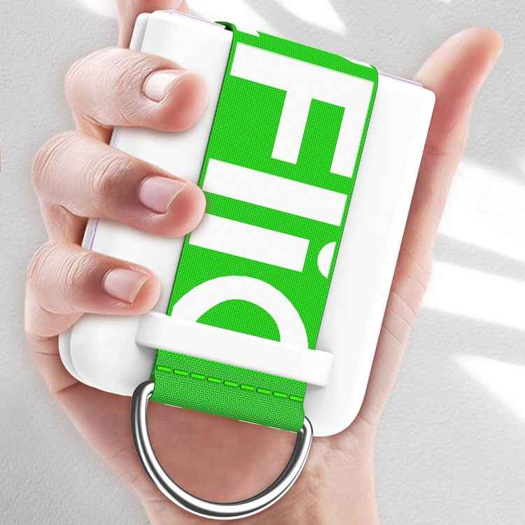 For Samsung Galaxy Z Flip4 Wrist Strap Skin Feel Frosted PC Phone Case