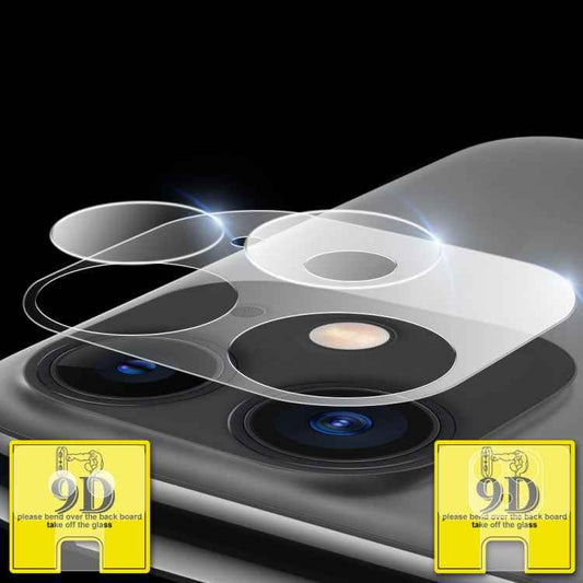 9D Transparent Rear Camera Lens Protector Tempered Glass Film Combination Packages