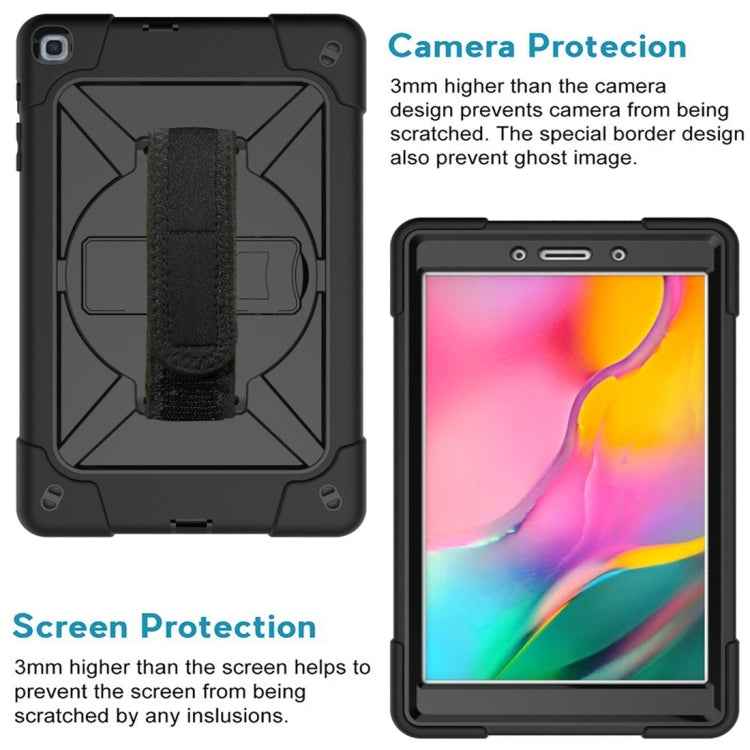 Contrast Color Silicone + PC Combination Case with Holder