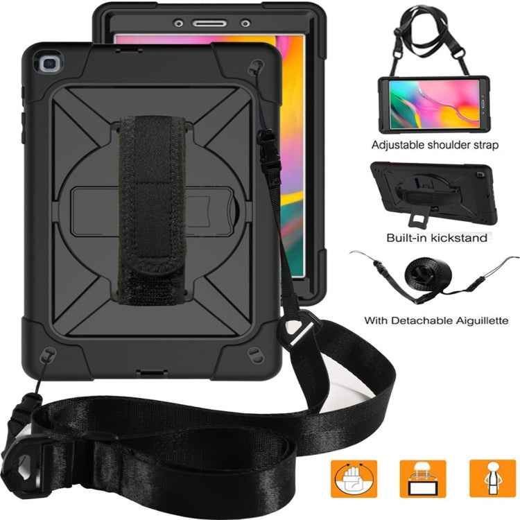 Contrast Color Silicone + PC Combination Case with Holder