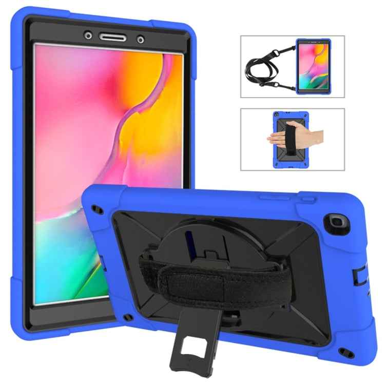 Contrast Color Silicone + PC Combination Case with Holder