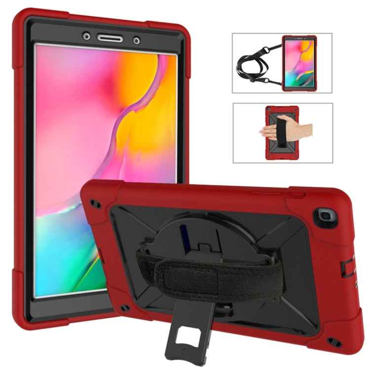 Contrast Color Silicone + PC Combination Case with Holder