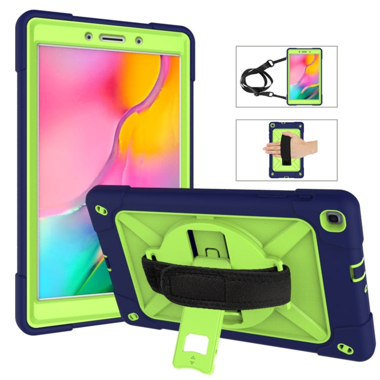 Contrast Color Silicone + PC Combination Case with Holder