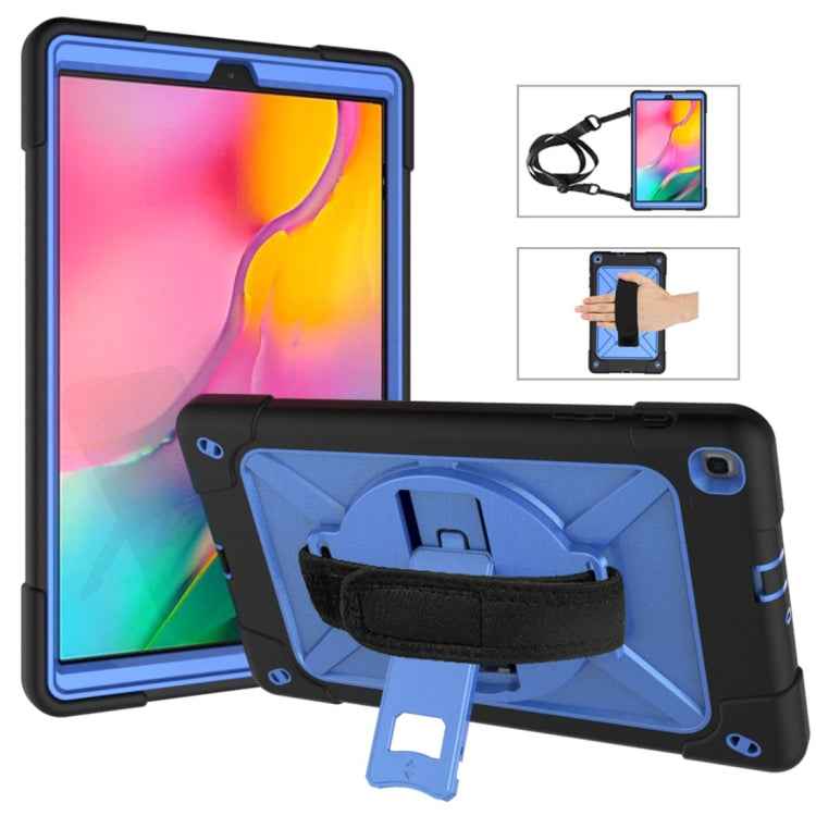 Contrast Color Silicone + PC Combination Case with Holder
