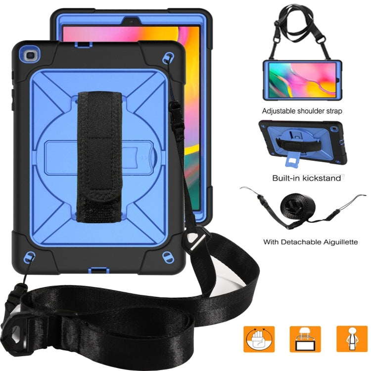 Contrast Color Silicone + PC Combination Case with Holder