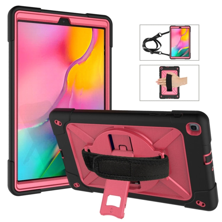 Contrast Color Silicone + PC Combination Case with Holder