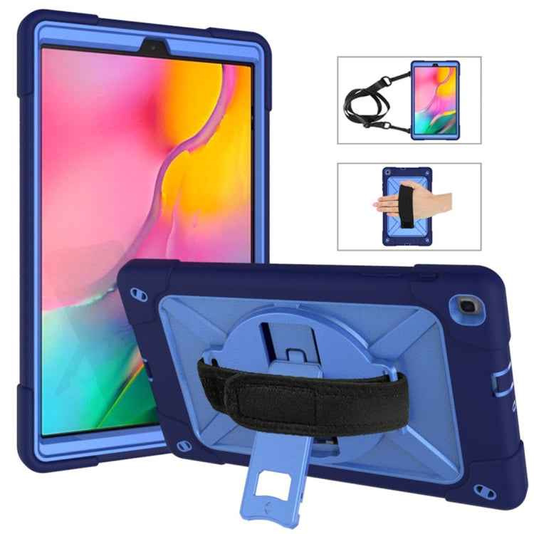 Contrast Color Silicone + PC Combination Case with Holder