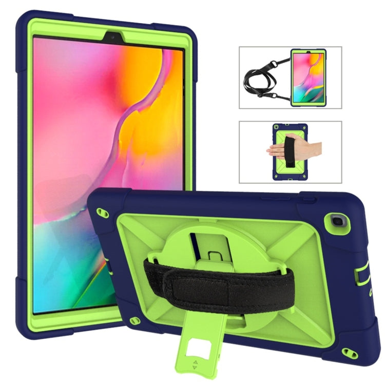 Contrast Color Silicone + PC Combination Case with Holder