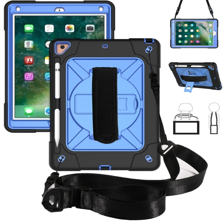 Contrast Color Silicone + PC Combination Case with Holder