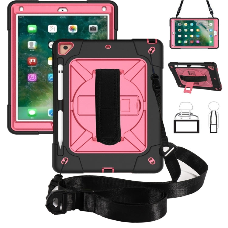 Contrast Color Silicone + PC Combination Case with Holder