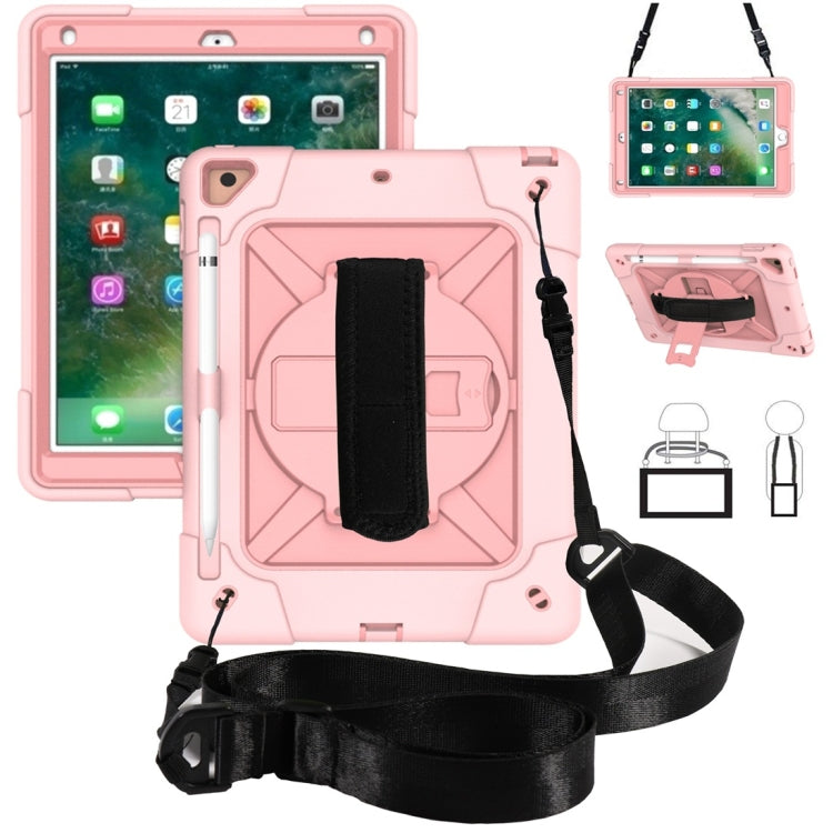 Contrast Color Silicone + PC Combination Case with Holder