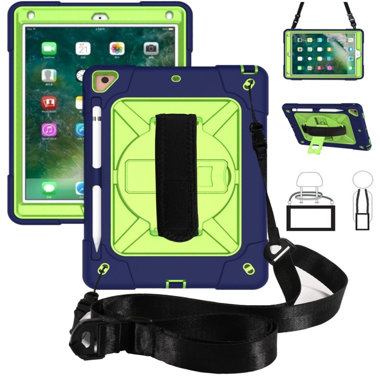 Contrast Color Silicone + PC Combination Case with Holder