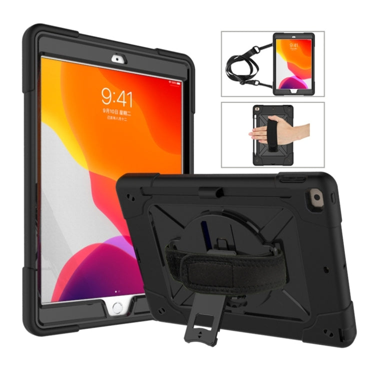 Contrast Color Silicone + PC Combination Case with Holder
