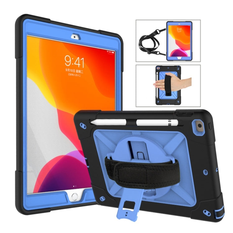 Contrast Color Silicone + PC Combination Case with Holder