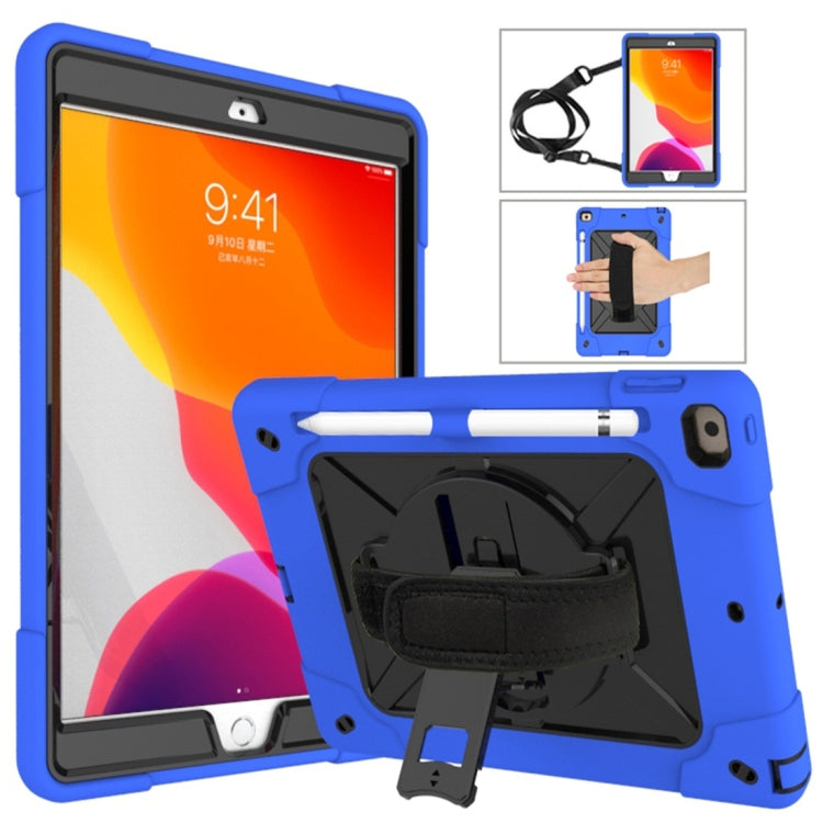 Contrast Color Silicone + PC Combination Case with Holder