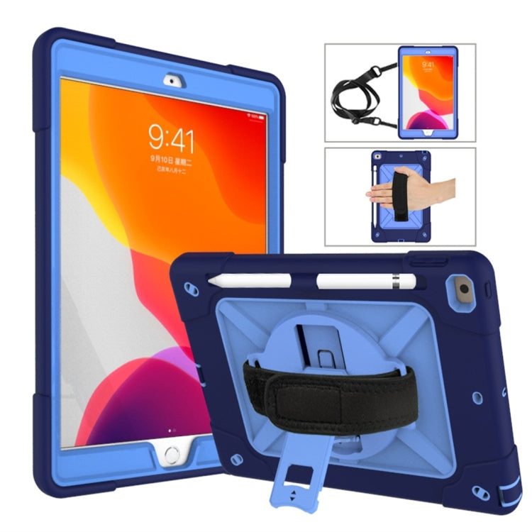 Contrast Color Silicone + PC Combination Case with Holder